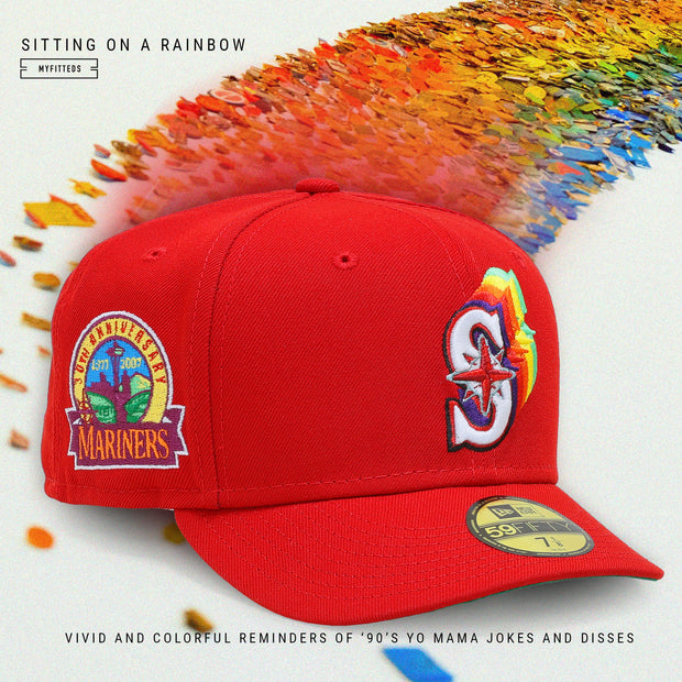 SEATTLE MARINERS 30TH ANNIVERSARY "RAINBOW" NEW ERA HAT