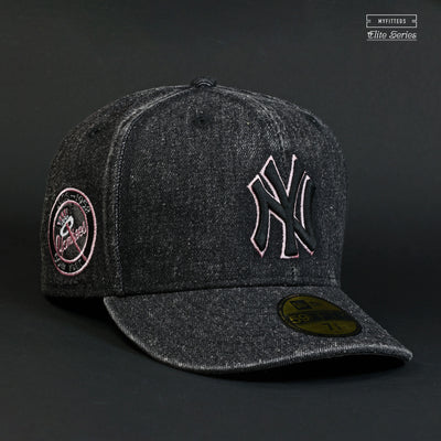 NEW YORK YANKEES 50TH YEAR ACID WASHED DENIM ELITE SERIES NEW ERA FITTED CAP