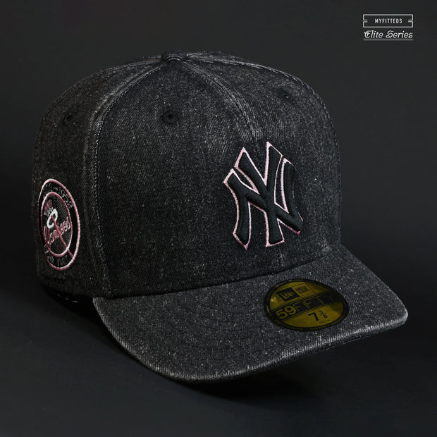 NEW YORK YANKEES 50TH YEAR ACID WASHED DENIM ELITE SERIES NEW ERA FITTED CAP