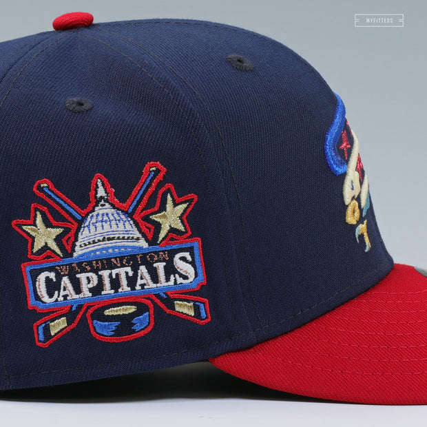 WASHINGTON CAPITALS SCREAMING EAGLE TRACE OVECHKIN NHL GOALS LEADER NEW ERA CAP