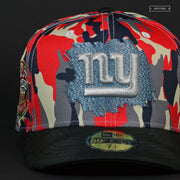 NEW YORK GIANTS 25TH ANNIVERSARY ROWB & JACQUARD CAMO NEW ERA FITTED CAP