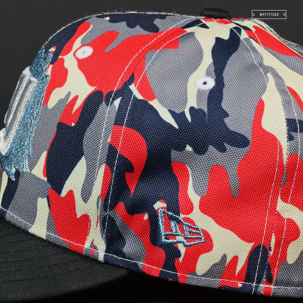 NEW YORK GIANTS 25TH ANNIVERSARY ROWB & JACQUARD CAMO NEW ERA FITTED CAP