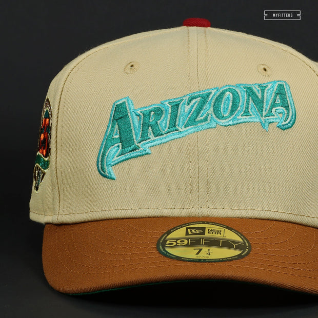 ARIZONA DIAMONDBACKS 25TH ANNIVERSARY "TEAL ARCHES" NEW ERA FITTED CAP