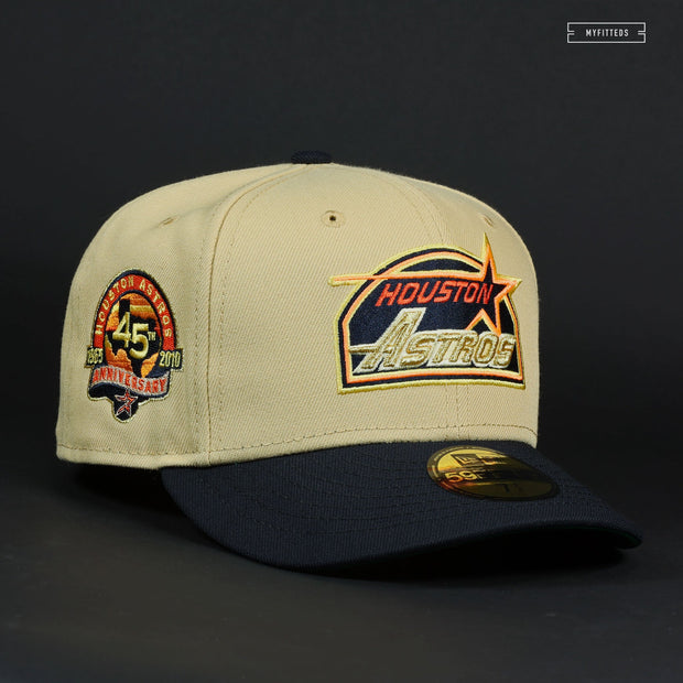 HOUSTON ASTROS 45TH ANNIVERSARY "OLD GOLD" OTC NEW ERA FITTED CAP