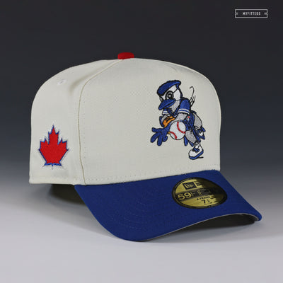 TORONTO BLUE JAYS CANADA ACE OFF WHITE 59FIFTY A-FRAME NEW ERA FITTED CAP