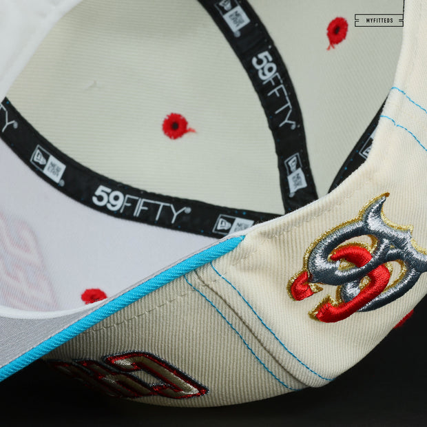 BROOKLYN CYCLONES "CONEY ISLAND BOARDWALK EATS" OFF WHITE NEW ERA HAT