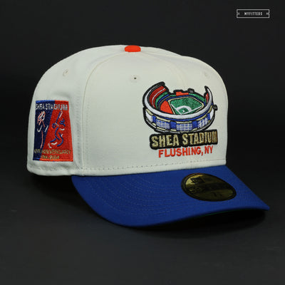 NEW YORK METS SHEA STADIUM FLUSHING, NY 40TH ANNIVERSARY OFF WHITE NEW ERA HAT