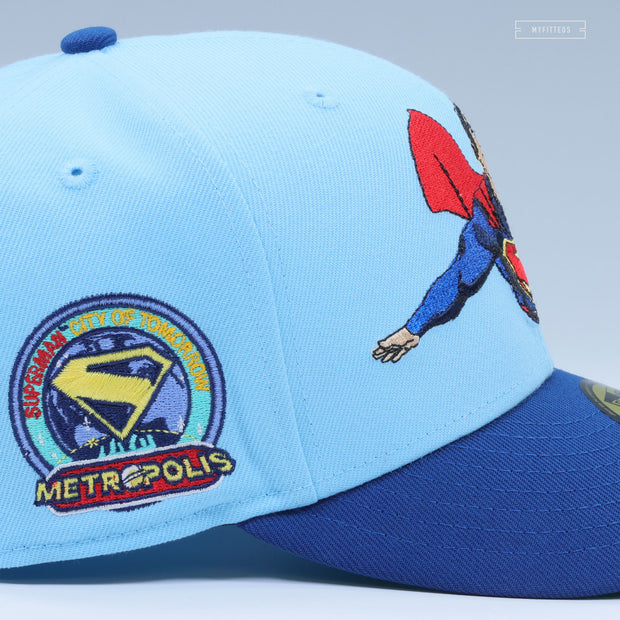SUPERMAN™ 2025 METROPOLIS METEORS™ METROPOLIS CITY OF TOMORROW™ SKY NEW ERA FITTED CAP