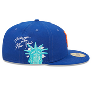 NEW YORK METS CLOUD BLUE NEW ERA FITTED CAP
