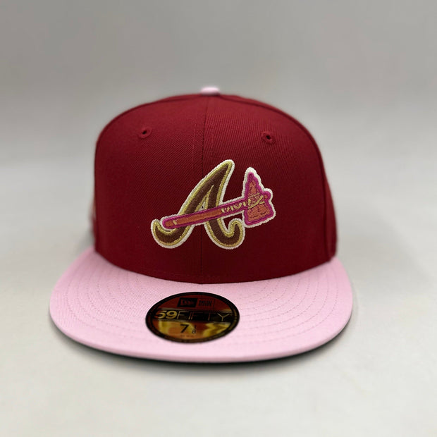 ATLANTA BRAVES 2000 ALL STAR GAME RUSSET SUNSET STRAWBERRY NEW ERA HAT