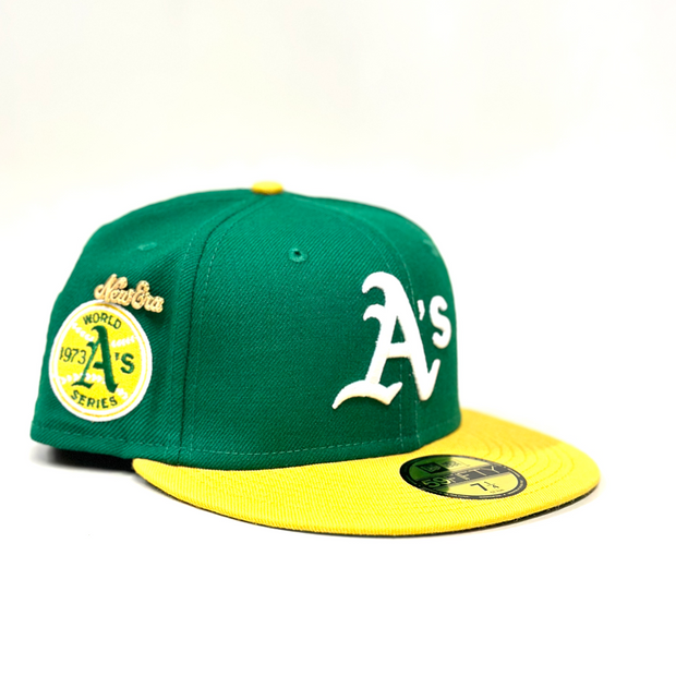 OAKLAND ATHLETICS 1973 WORLD SERIES NEW ERA FITTED CAP