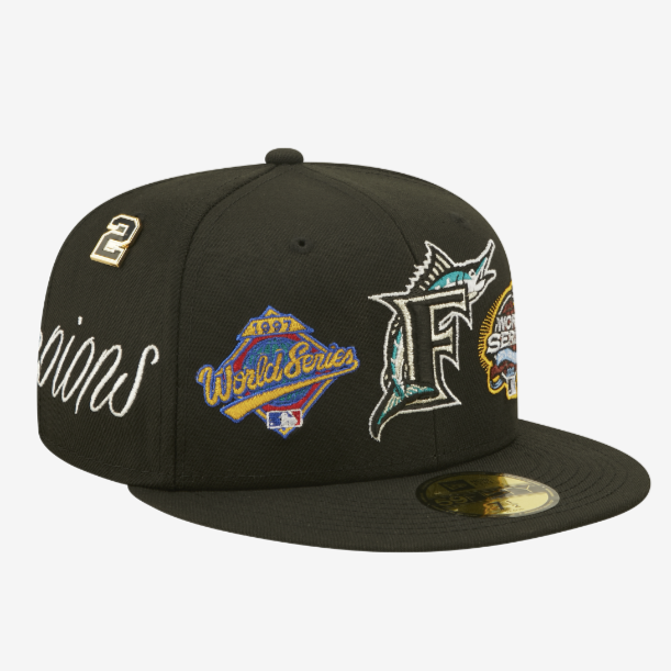 FLORIDA MARLINS HISTORIC CHAMPS NEW ERA FITTED CAP