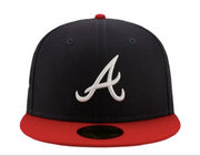 ATLANTA BRAVES 1995 WORLD SERIES NEW ERA PIN CLASSIC WOOL NEW ERA FITTED CAP