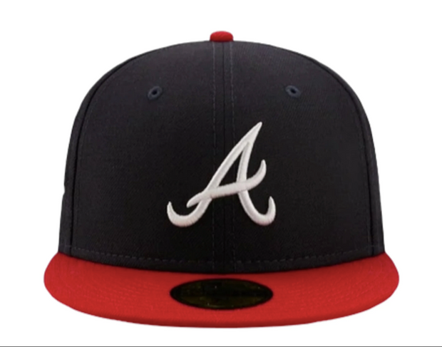 ATLANTA BRAVES 1995 WORLD SERIES NEW ERA PIN CLASSIC WOOL NEW ERA FITTED CAP