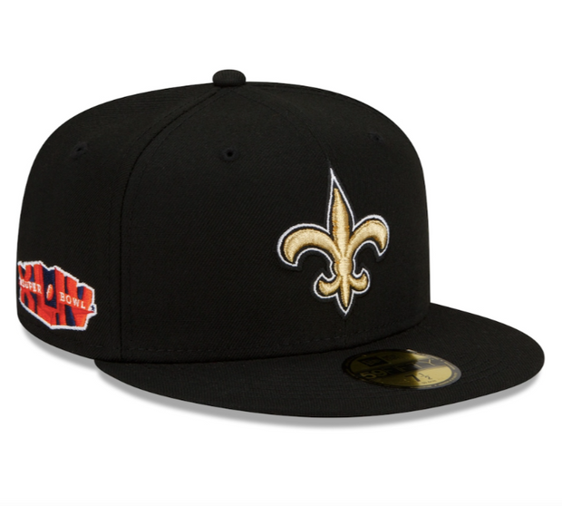 NEW ORLEANS SAINTS "SUPER BOWL XLIV" SIDE PATCH NEW ERA FITTED CAP