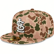 ST LOUIS CARDINALS MENS TAN DUCK CAMO NEW ERA FITTED HAT