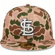 ST LOUIS CARDINALS MENS TAN DUCK CAMO NEW ERA FITTED HAT