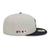 SEATTLE MARINERS X TACOMA RAINIERS "FARM TEAM" NEW ERA FITTED CAP