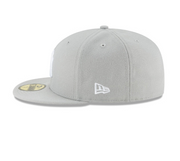 NEW YORK YANKEES GRAY BASIC NEW ERA FITTED HAT