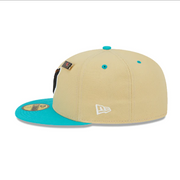 MEMPHIS GRIZZLIES TAN / CALYPSO GREEN 59FIFTY DAY NEW ERA HAT