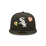 CHICAGO WHITE SOX CHAIN STITCH HEART NEW ERA FITTED CAP