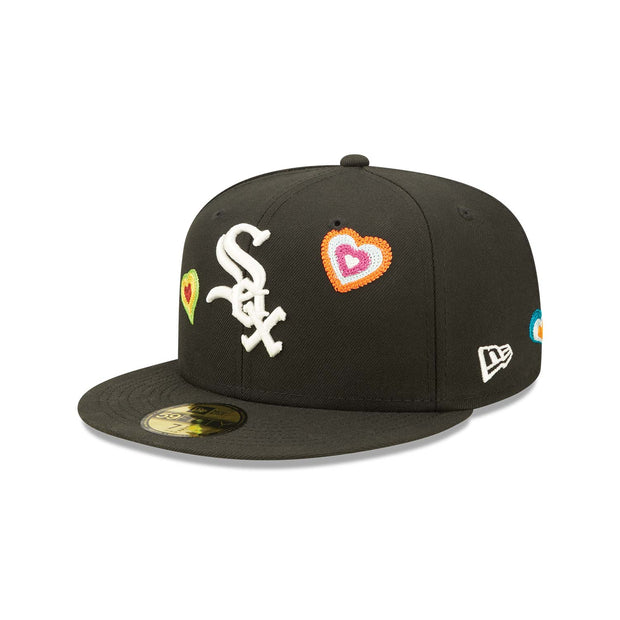 CHICAGO WHITE SOX CHAIN STITCH HEART NEW ERA FITTED CAP