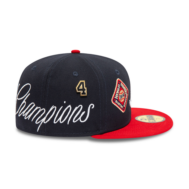 ATLANTA BRAVES HISTORIC WORLD SERIES CHAMPIONS NEW ERA FITTED CAP