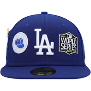 LOS ANGELES DODGERS ROYAL HISTORIC WORLD CHAMPIONS NEW ERA FITTED HAT