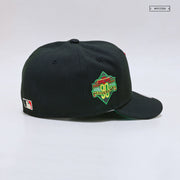 BOSTON RED SOX 90TH ANNIVERSARY "JET BLACK RADIANT RED" NEW ERA FITTED CAP