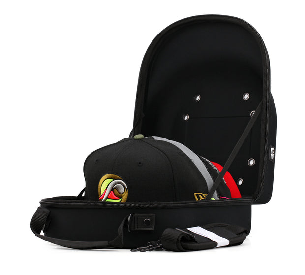 NEW ERA AUTHENTIC 6 CAP CARRIER JET BLACK NEOPRENE WITH SHOULDER STRAP