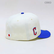 CLEVELAND GUARDIANS "OFF WHITE BLUE SAPPHIRE" NEW ERA HAT