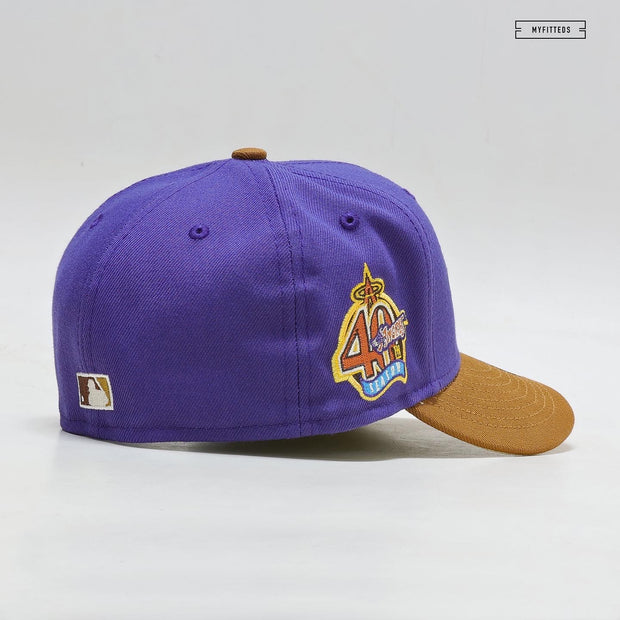 ANAHEIM ANGELS 40TH ANNIVERSARY "PURPLE DRAB" NEW ERA HAT
