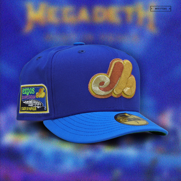 MONTREAL EXPOS OLYMPIC STADIUM "MEGADETH INSPIRED" NEW ERA FITTED CAP