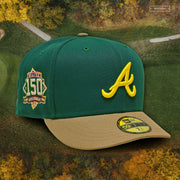 ATLANTA BRAVES 150TH ANNIVERSARY MOUNTAIN GREEN NEW ERA FITTED CAP