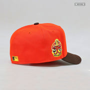 CALIFORNIA ANGELS 35TH ANNIVERSARY "BURNT ORANGE / MAHOGANY " NEW ERA HAT