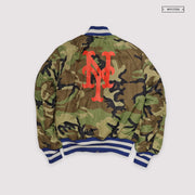 NEW ERA X ALPHA INDUSTRIES NEW YORK METS REVERSIBLE BOMBER JACKET