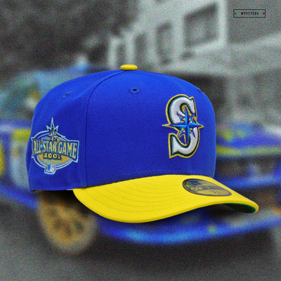 SEATTLE MARINERS 2001 ALL-STAR GAME "BLUE SAPPHIRE / MOONBEAM" NEW ERA HAT