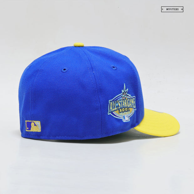 SEATTLE MARINERS 2001 ALL-STAR GAME "BLUE SAPPHIRE / MOONBEAM" NEW ERA HAT