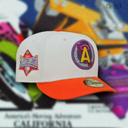 CALIFORNIA ANGELS 1989 ALL-STAR GAME "OFF WHITE / DARK SOLAR FLARE" NEW ERA HAT