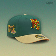 KANSAS CITY ROYALS 1985 WS 30TH ANNIVERSARY "FINE PINE / OLD GOLD" NEW ERA HAT