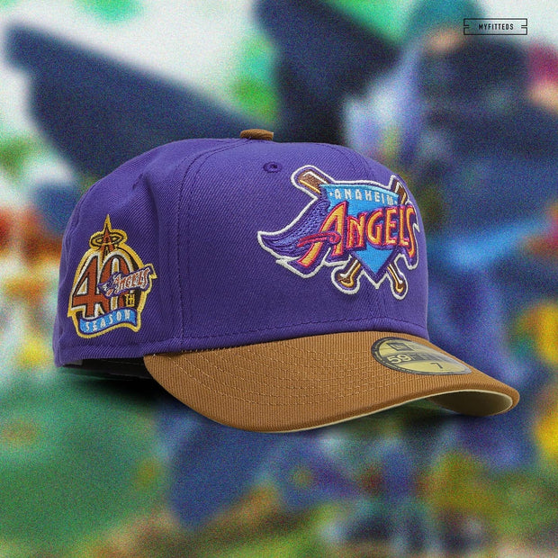 ANAHEIM ANGELS 40TH ANNIVERSARY "PURPLE DRAB" NEW ERA HAT